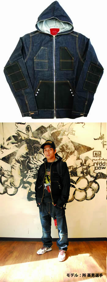 GI-DENIM ZIP HOOD JKT / ONE WASH