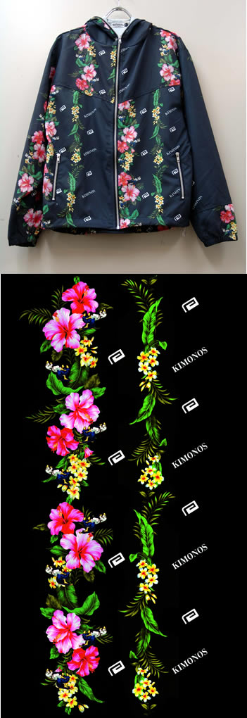FLOWER FIGHT  NYLON ZIP JKT
